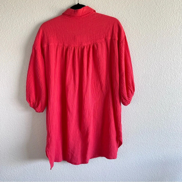 Young, Fabulous and Broke Cotton Gauze Button Down Blouse - Picture 9 of 13